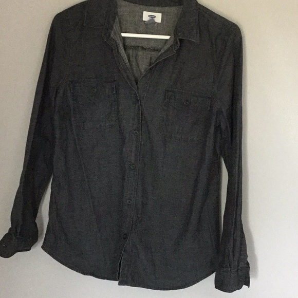 Charcoal Chambray button up - Picture 1 of 3